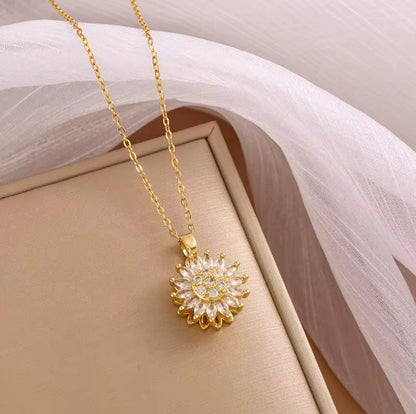Collar Girasol Giratorio 🌻